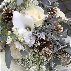 Christmas Flowers Florist choice in whites