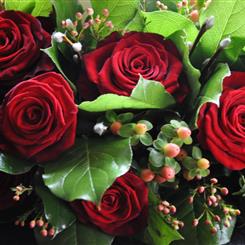 A Valentines bouquet florist choice presented in a gift box